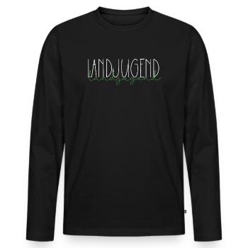Landjugend Österreich Schweiz Geschenk Land Jugend - Männer Premium Bio Langarmshirt - Schwarz - Vorne - Nico (187cm)