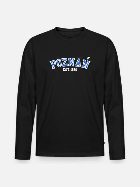 Poznań Fondée en 1976 - T-shirt manches longues Premium bio Homme - noir