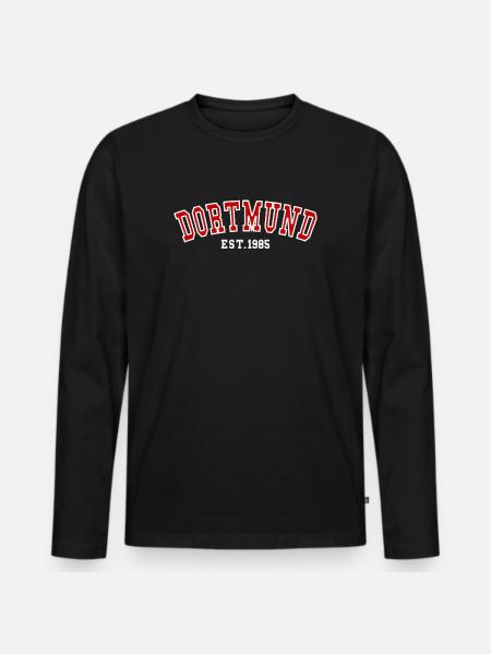 Dortmund Est. 1985 - Men's Premium Organic Long Sleeve Shirt - black