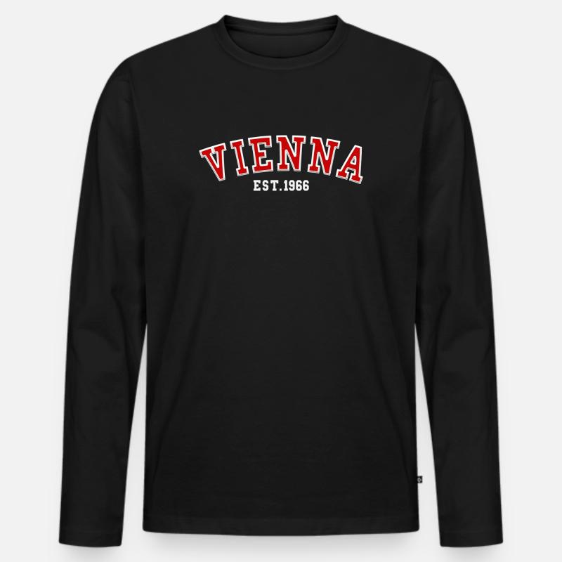 Wien gegründet 1966 - Männer Premium Bio Langarmshirt - Schwarz