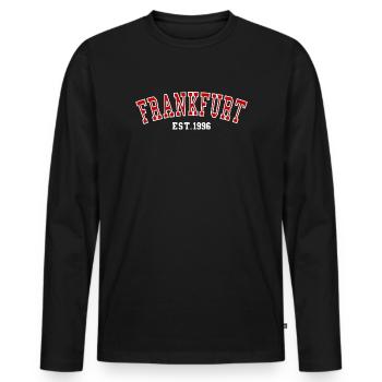 Est. Francfort, 1996 - T-shirt manches longues Premium bio Homme - noir - Devant - Nico (187cm)