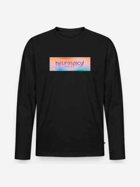 Neuroépicé – Léger à sauvage - T-shirt manches longues Premium bio Homme - noir