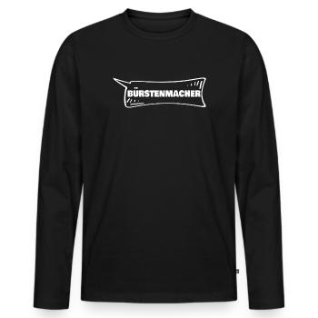 Trainee Buerstenmach - Men's Premium Organic Long Sleeve Shirt - black - Front - Nico (187cm)