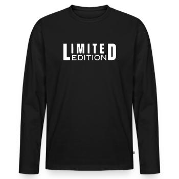 Jour de match - T-shirt manches longues Premium bio Homme - noir - Devant - Nico (187cm)
