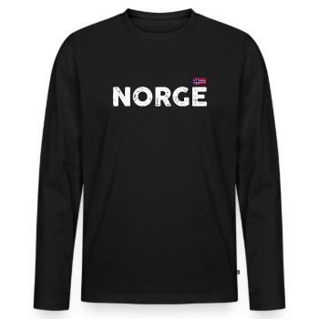 Veuillez fournir l’image du design à analyser - T-shirt manches longues Premium bio Homme - noir - Devant - Nico (187cm)
