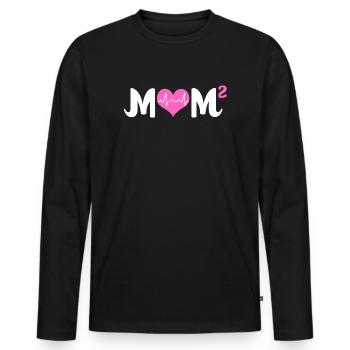 Twins Mom Twin Mom Mom Gift - Men's Premium Organic Long Sleeve Shirt - black - Front - Nico (187cm)