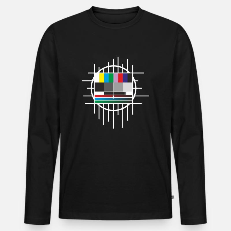 Testbild - Männer Premium Bio Langarmshirt - Schwarz