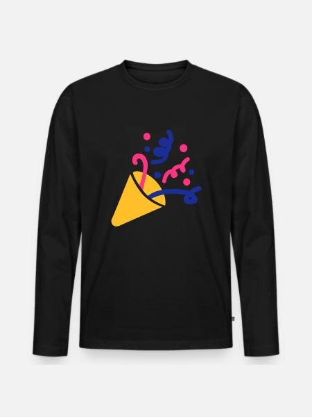 Party fireworks - Men's Premium Organic Long Sleeve Shirt - black
