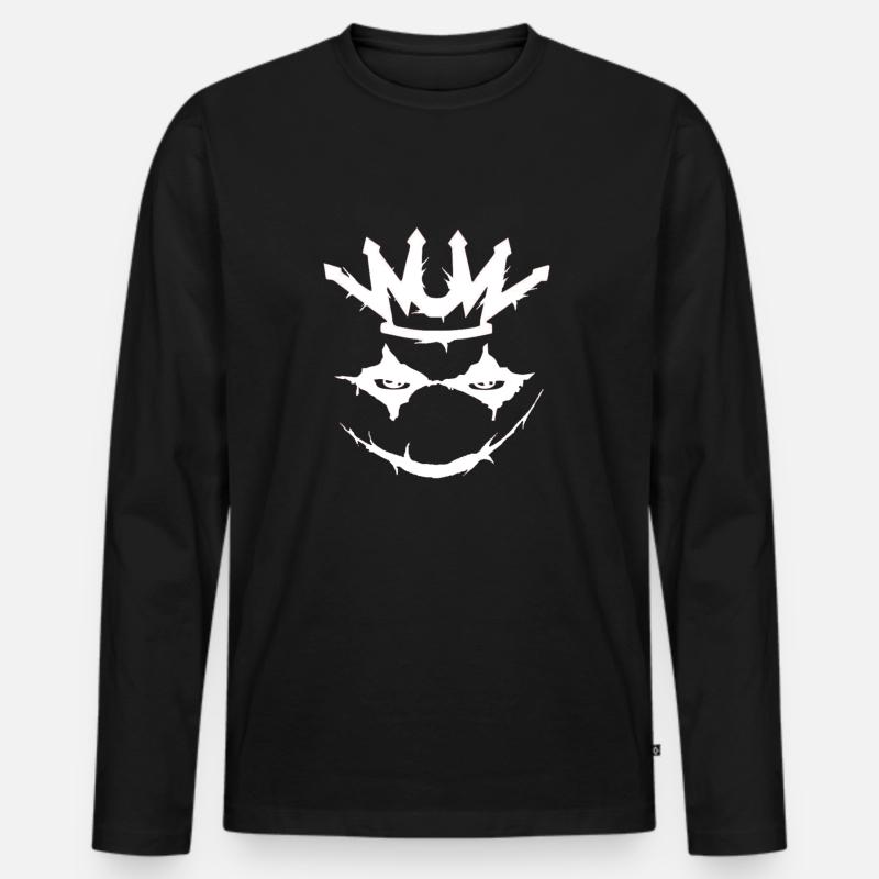 chrismas joker - Männer Premium Bio Langarmshirt - Schwarz