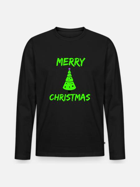 Joyeux Noël - T-shirt manches longues Premium bio Homme - noir