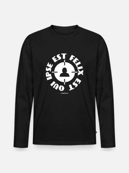 Qui Ipse Est - Men's Premium Organic Long Sleeve Shirt - black