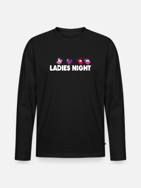 Ladies Night - Bachelorette Party - Men's Premium Organic Long Sleeve Shirt - black