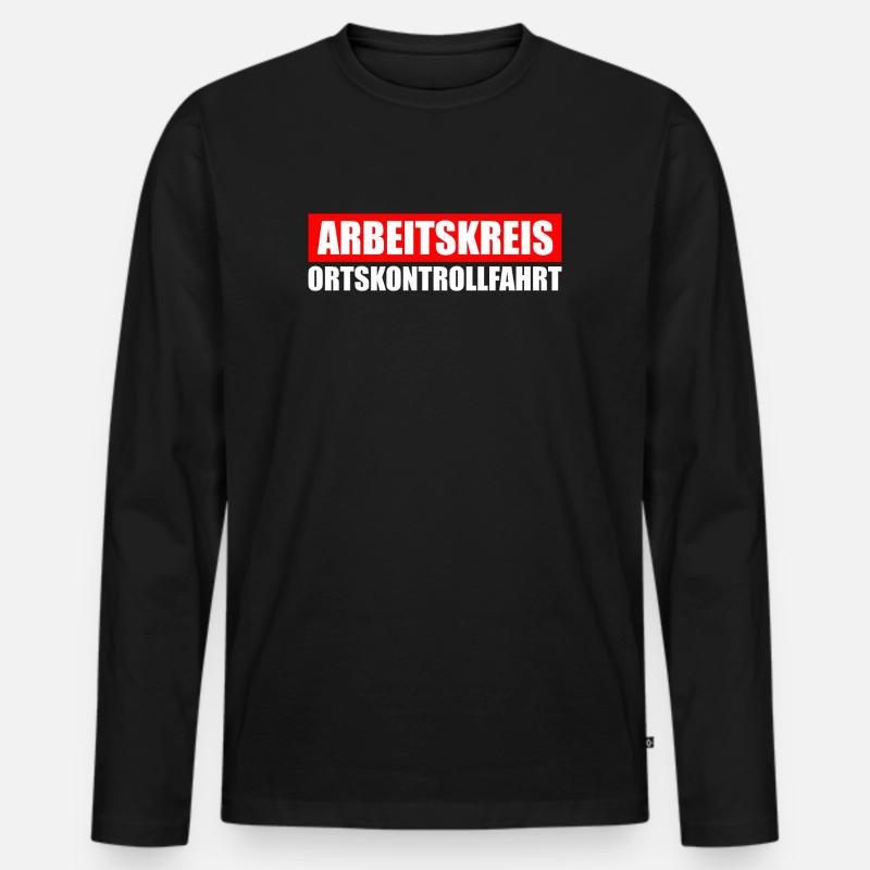 Arbeitskreis Ortskontrollfahrt OKF - Männer Premium Bio Langarmshirt - Schwarz
