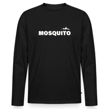 MOSQUITO - Men's Premium Organic Long Sleeve Shirt - black - Front - Nico (187cm)