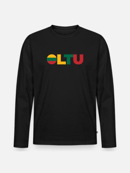 Lithuania - Men's Premium Organic Long Sleeve Shirt - black