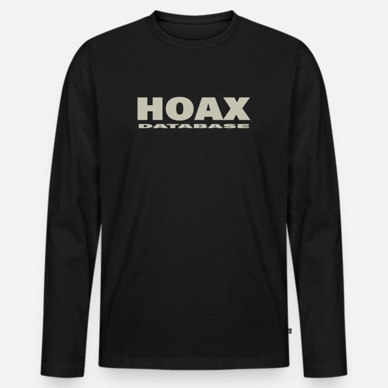 HOAX - Männer Premium Bio Langarmshirt - Schwarz