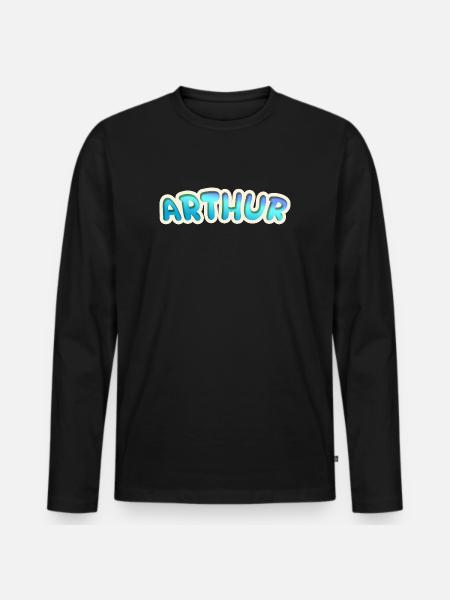 Occupation Arthur - Men's Premium Organic Long Sleeve Shirt - black