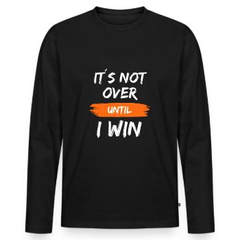 Attitude to life Challenge Drive Strength - Men's Premium Organic Long Sleeve Shirt - black - Front - Nico (187cm)