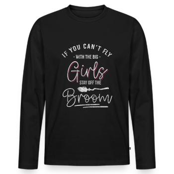 Hexe Halloween Wicca - Männer Premium Bio Langarmshirt - Schwarz - Vorne - Nico (187cm)