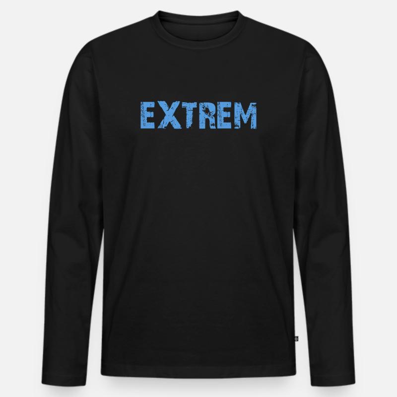 EXTREM - Männer Premium Bio Langarmshirt - Schwarz