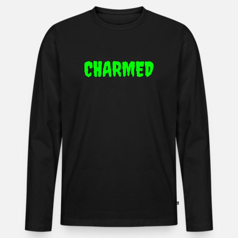 Enchanted Forest Mythical Creature Design - Men's Premium Organic Long Sleeve Shirt - black