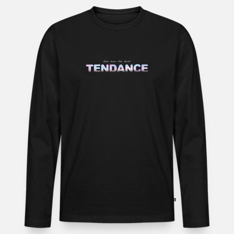 TENDENZ - Männer Premium Bio Langarmshirt - Schwarz