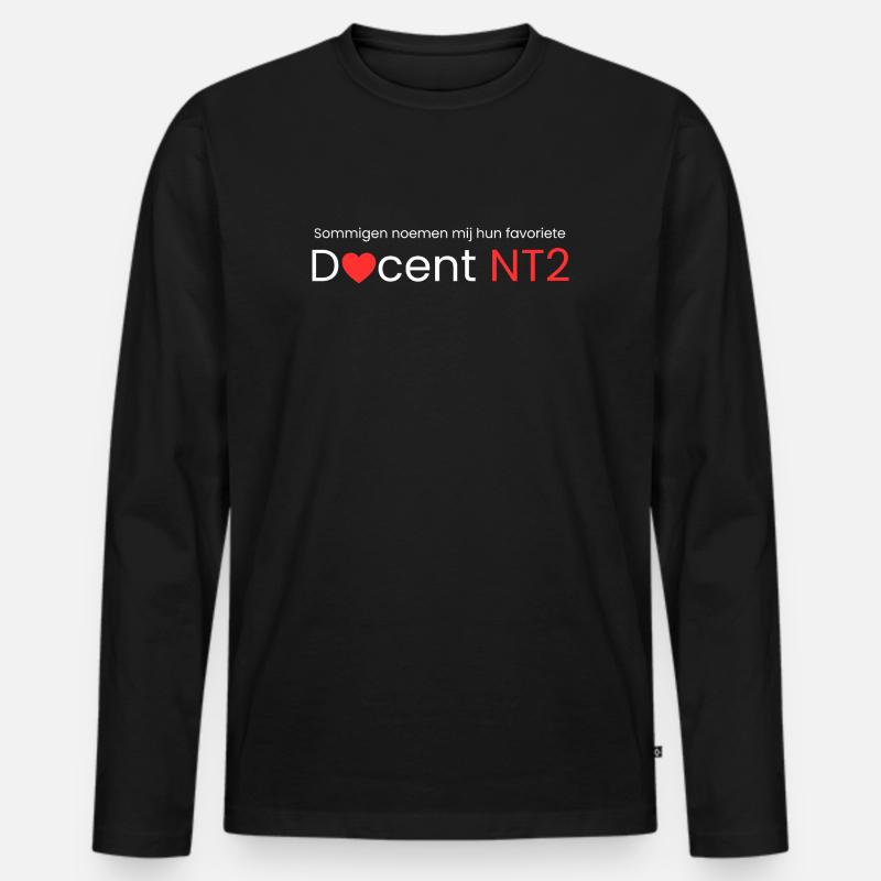 Lieblingslehrer von NT2 - Männer Premium Bio Langarmshirt - Schwarz