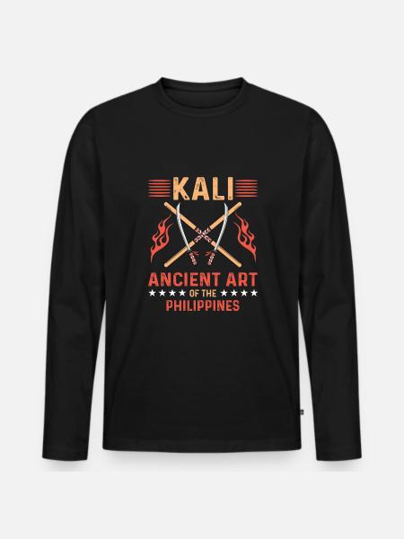 Kali Gift Eskrima - Men's Premium Organic Long Sleeve Shirt - black