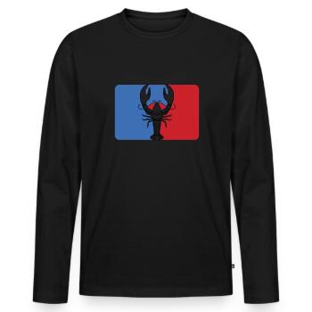 Crayfish - Men's Premium Organic Long Sleeve Shirt - black - Front - Nico (187cm)