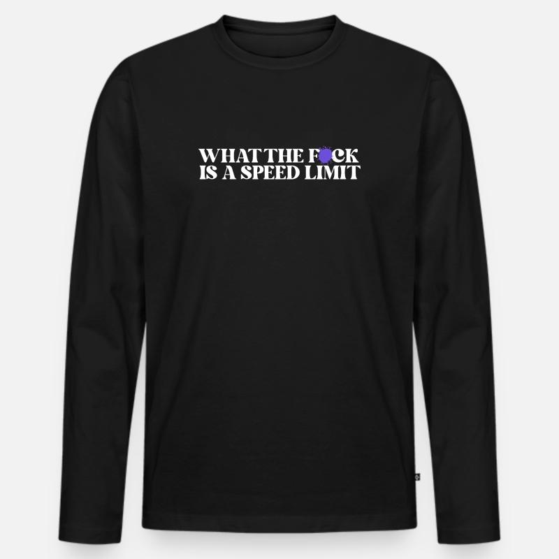 Auto - Männer Premium Bio Langarmshirt - Schwarz