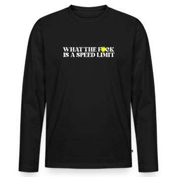 Car - Men's Premium Organic Long Sleeve Shirt - black - Front - Nico (187cm)