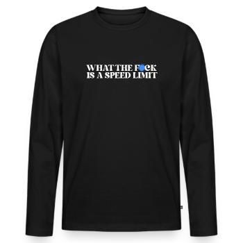 Auto - Männer Premium Bio Langarmshirt - Schwarz - Vorne - Nico (187cm)