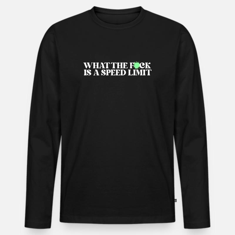Auto  - Männer Premium Bio Langarmshirt - Schwarz