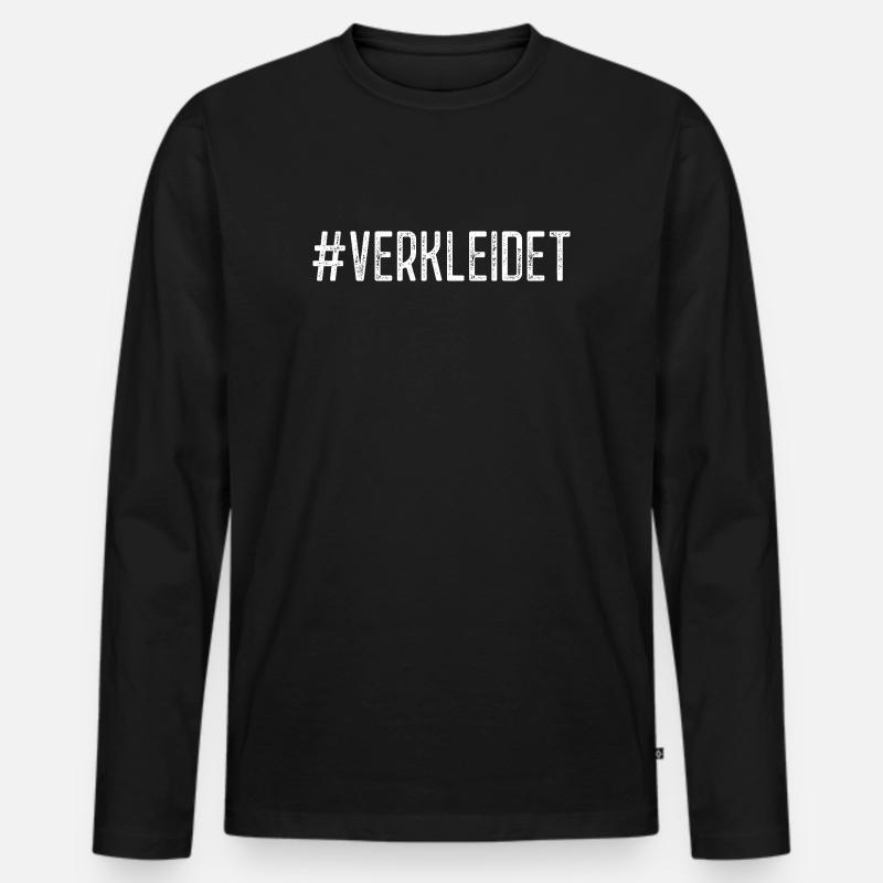 Fasching - Karneval - #VERKLEIDET Kostüm Muffel  - Männer Premium Bio Langarmshirt - Schwarz