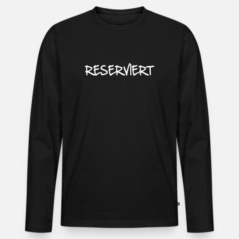 RESERVIERT - Männer Premium Bio Langarmshirt - Schwarz