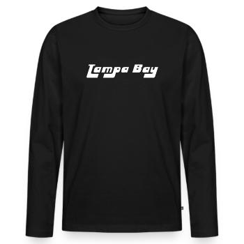 Tampa Bay USA - Men's Premium Organic Long Sleeve Shirt - black - Front - Nico (187cm)