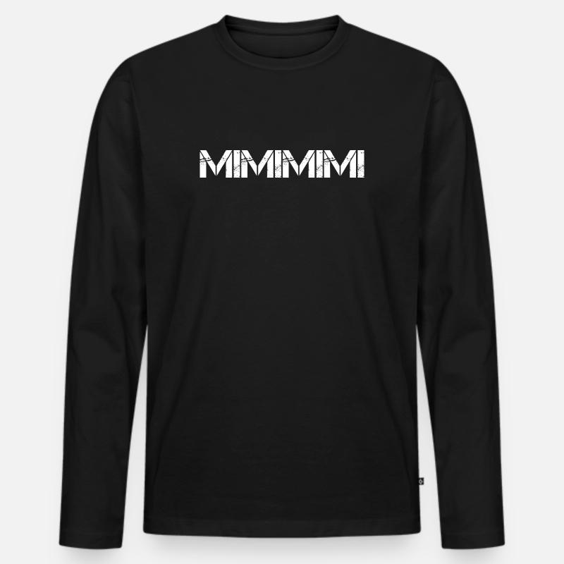 Mimimimi - Männer Premium Bio Langarmshirt - Schwarz