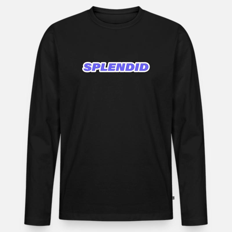 SPLENDID - Männer Premium Bio Langarmshirt - Schwarz