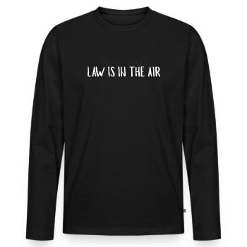 Funny Jura Shirt Gift Jurists Saying Commilitone - Männer Premium Bio Langarmshirt - Schwarz - Vorne - Nico (187cm)