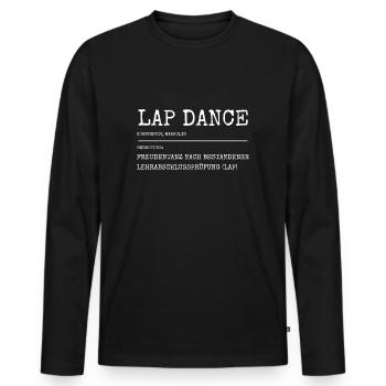 Lehrabschlussprüfung Österreich Lerhling Geschenk - Männer Premium Bio Langarmshirt - Schwarz - Vorne - Nico (187cm)