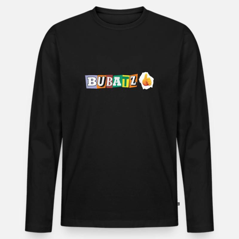 Bubatz - Männer Premium Bio Langarmshirt - Schwarz