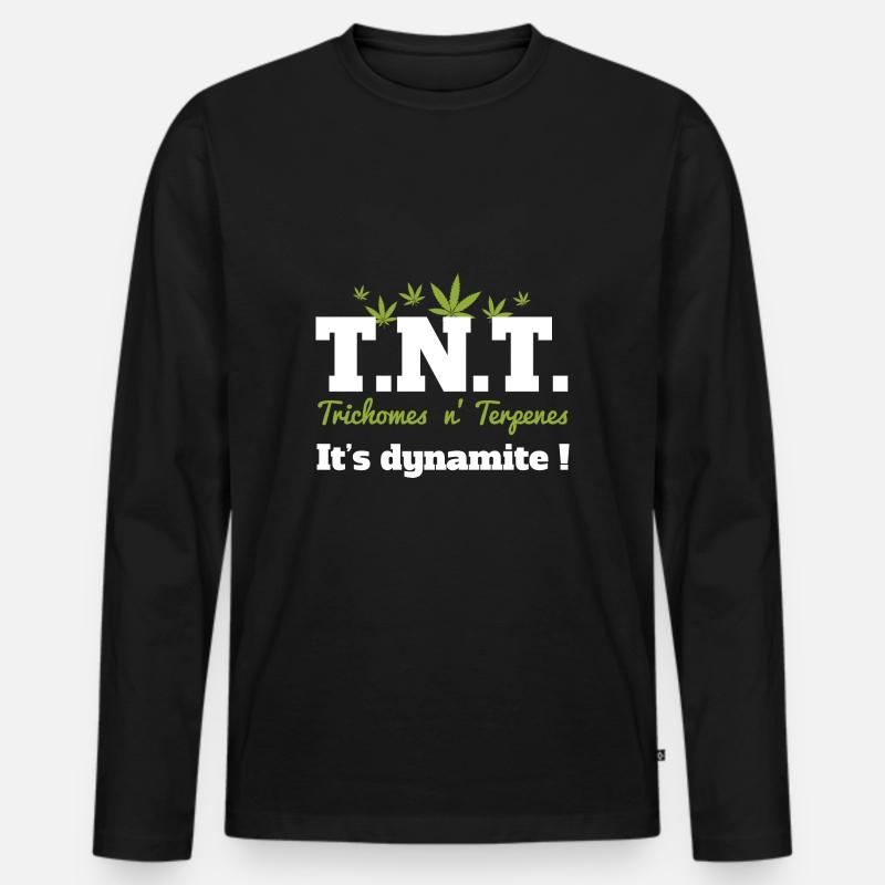 Sensation explosiv - Männer Premium Bio Langarmshirt - Schwarz
