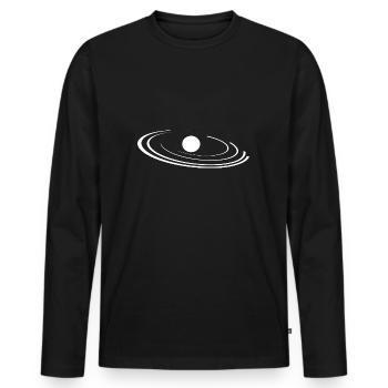 Planètes théoriques en orbite autour du Soleil - T-shirt manches longues Premium bio Homme - noir - Devant - Nico (187cm)