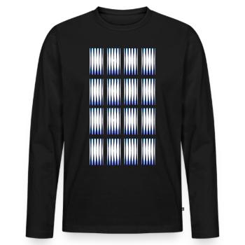 Hypnotic shades - Men's Premium Organic Long Sleeve Shirt - black - Front - Nico (187cm)