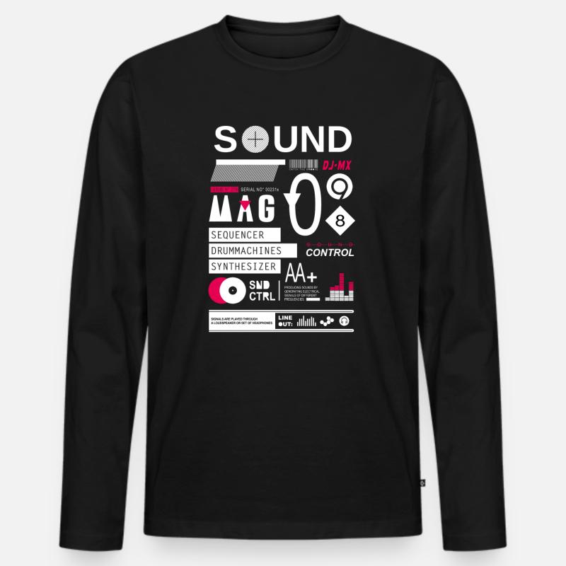 soundcontrol - Männer Premium Bio Langarmshirt - Schwarz