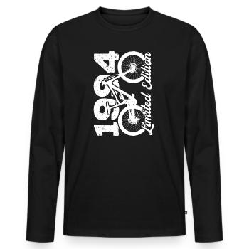 1994 Édition limitée VTT Bike Bike Bike - T-shirt manches longues Premium bio Homme - noir - Devant - Nico (187cm)