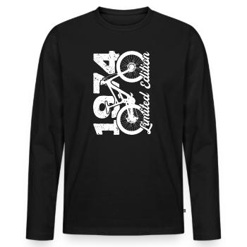 1974 Édition limitée VTT Bike Bike Bike - T-shirt manches longues Premium bio Homme - noir - Devant - Nico (187cm)
