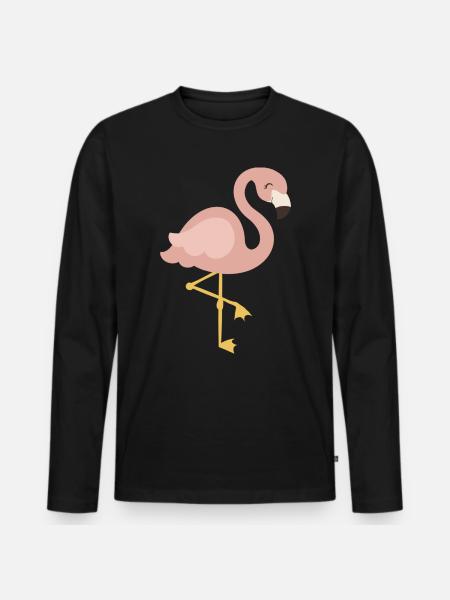 Flamingo Symbole - T-shirt manches longues Premium bio Homme - noir