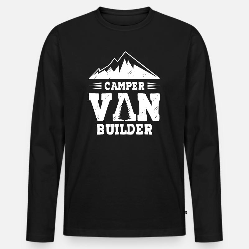 Camper Van Builder - Männer Premium Bio Langarmshirt - Schwarz