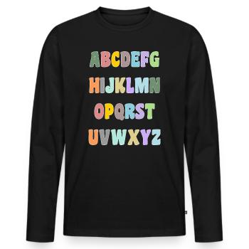 MISTRESS. THANK YOU. THANK YOU MISTRESS. MISTRESS - Men's Premium Organic Long Sleeve Shirt - black - Front - Nico (187cm)